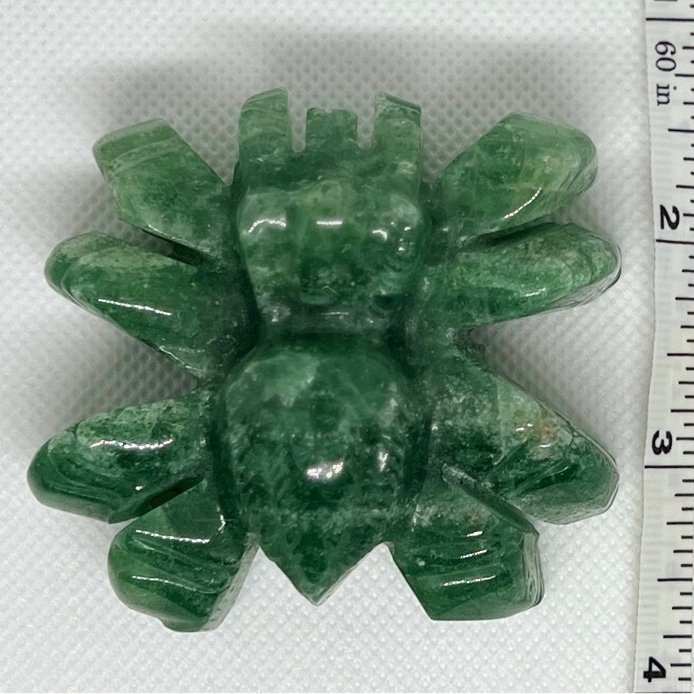 Green Fluorite crystal spider